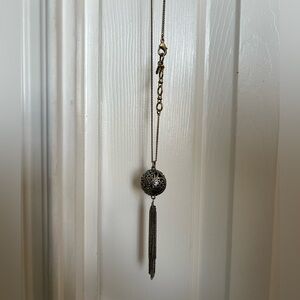 Lucky Brand Silver and Gold Pendant Necklace